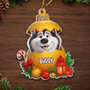 Custom Acrylic Ornament - Personalized Christmas Birthday Gifts For Dog Cat Lovers, Dog Dad And Mom, Cat Owners - Merry Woofmas