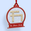 Custom Scrabble Wood & Acrylic Ornament - Personalized Christmas Birthday Gifts For Mom, Dad, Kids - Christmas Is Better Together