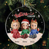 Custom Acrylic Ornament - Personalized Christmas Best Friend Birthday Gifts For Women, Besties, Sisters, BFF - Best Friends, Always And Forever
