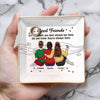 Custom Full-Print Jewelry Dish - Personalized Best Friend Birthday Gifts For Women, Besties, Sisters, BFF - Good Friends Are Forever