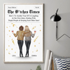 Custom Vertical Poster - Personalized Best Friend Birthday Gifts For Women, Besties, Sisters, BFF - The Besties Times