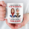 Custom Mug - Personalized Birthday Gifts For Mom, Daughter - No Bond Like A Mother And Daughter Bond