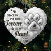 Custom Acrylic Ornament - Personalized Pet Christmas Memorial Sympathy Gifts For Dogs, Cats - Paws Forever Remembered