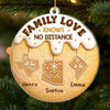 Custom Acrylic Ornament - Personalized Christmas Birthday Gifts For Mom, Dad, Kids - Love Connects Every Mile