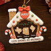 Custom Long Distance Acrylic Ornament - Personalized Christmas Birthday Gifts For Mom, Dad, Kids - Always Together, No Matter Where
