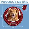 Custom Photo Ceramic Ornament - Personalized Christmas Birthday Gifts For Dog Cat Lovers, Dog Dad And Mom, Cat Owners - Tails Wag, Hearts Glow