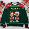 Custom Unisex Ugly Sweatshirt - Personalized Anniversary Christmas Wedding Gifts For Husband And Wife, Him And Her - Forever Festive, Forever Us