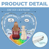 Custom Heart Glass Ornament - Personalized Pet Christmas Memorial Sympathy Gifts For Dogs, Cats - In Loving Memory Of You