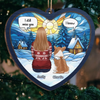Custom Wood Ornament - Personalized Pet Christmas Memorial Sympathy Gifts For Dogs, Cats - Always Loved Always Remembered