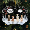 Custom Acrylic Ornament - Personalized Pet Christmas Memorial Sympathy Gifts For Dogs - Companion Friend Family Forever
