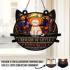 Happy Halloween To All - Cat Personalized Window Hanging Suncatcher - Halloween Gift For Pet Owners, Pet Lovers