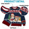 Custom Unisex Ugly Sweatshirt - Personalized Christmas Birthday Gifts For Dog Cat Lovers, Dog Dad And Mom, Cat Owners - Forever My Fur Family