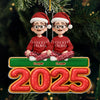 Custom Acrylic Ornament - Personalized Christmas Birthday Gifts For Family, Dog Cat Lovers - New Year, Same Goofy Crew