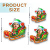 Custom Photo Acrylic Ornament - Personalized Christmas Birthday Gifts For Kids - Christmas Magic Rider