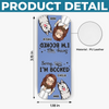 Custom Leather Magnetic Bookmark - Personalized Bookish Gifts For Book Lovers, Bookworms, Dog Dad And Mom - Paws Off My Page