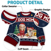 Custom Unisex Ugly Sweatshirt - Personalized Christmas Birthday Gifts For Dog Cat Lovers, Dog Dad And Mom, Cat Owners - Santa’s Favorite Dog Mom