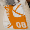 Custom American Football Blanket - Personalized Gift For Birthday, Football Football Lovers, NFL Fans, Sport Lovers, Senior Graduation Gift - Born To Win