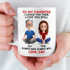 Custom Mug - Personalized Birthday Gifts For Mom, Dad, Daughter, Son - Forever Daddy’s Girl