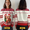 Custom Photo Unisex Ugly Sweatshirt - Personalized Christmas Birthday Gifts For Mom, Dad, Brother, Sister, Kids - All Wrapped Up In Love