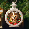 Custom Photo Candlelight Lantern Ornament - Personalized Pet Christmas Memorial Sympathy Gifts For Dogs, Cats - Gentle Paws Leave Lasting Love
