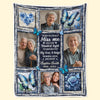 Custom Photo Blanket - Personalized Christmas Memorial Sympathy Gifts For Loss Of Mom, Dad - Love Lives Beyond The Years