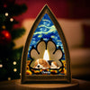 Custom Starry Night LED Tabletop Lantern Light - Personalized Pet Christmas Memorial Sympathy Gifts For Dogs - Forever My Flame