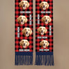 Custom Photo Wool Scarf With Tassel - Personalized Christmas Birthday Gifts For Dog Cat Lovers, Dog Dad And Mom, Cat Owners - Fetch Queen