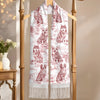Custom Wool Scarf With Tassel - Personalized Christmas Birthday Gifts For Dog Lovers, Dog Dad And Mom - Puppy Love Always