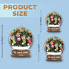 Custom Acrylic Ornament - Personalized Christmas Birthday Gifts For Mom, Dad, Brother, Sister, Kids - Love Makes Us One