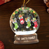 Custom Acrylic Ornament - Personalized Christmas Birthday Gifts For Mom, Dad, Brother, Sister, Kids - Love Makes Us One