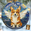 Custom Photo Ceramic Ornament - Personalized Pet Christmas Memorial Sympathy Gifts For Dogs, Cats - Companions Forever In Our Hearts