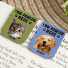 Custom Photo Leather Magnetic Bookmark - Personalized Bookish Gifts For Book Lovers, Bookworms, Dog Cat Lovers, Dog Dad And Mom, Cat Owners - Pawsed Here