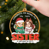 Custom Acrylic Ornament - Personalized Best Friend Christmas Birthday Gifts For Women, Besties, Sisters, BFF - Bestie Moments Spark Endless Joy