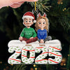 Custom Acrylic Ornament - Personalized Christmas Birthday Gifts For Couples, Family, Husband and Wife, Him and Her - Our Family Is The Best Gift Of All