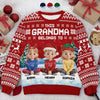 Custom Unisex Ugly Sweatshirt - Personalized Christmas Birthday Gifts For Mom, Grandma - Joyful Hearts Gather This Christmas