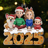 Custom Acrylic Ornament - Personalized Christmas Birthday Gifts For Family, Dog Cat Lovers - Gingerbread Dreams, Family Themes