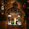 Custom LED House Lantern Light - Personalized Pet Christmas Memorial Sympathy Gifts For Dogs - Love Stays In Every Paw Print