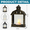 Custom LED Tabletop Lantern Light - Personalized Christmas Birthday Gifts For Mom, Dad, Brother, Sister, Kids - Love Fills Every Christmas Moment