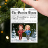 Custom Acrylic Ornament - Personalized Best Friend Christmas Birthday Gifts For Women, Besties, Sisters, BFF - Front Page Of My Heart