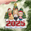 Custom Wood Ornament - Personalized Christmas Birthday Gifts For Family, Dog Cat Lovers - Love Wrapped In Fur