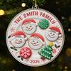 Custom Acrylic Ornament - Personalized Christmas Birthday Gifts For Mom, Dad, Brother, Sister, Kids - Happiness Is Homemade
