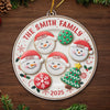Custom Acrylic Ornament - Personalized Christmas Birthday Gifts For Mom, Dad, Brother, Sister, Kids - Happiness Is Homemade
