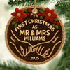 Custom Crochet Acrylic Ornament - Personalized Anniversary Christmas Wedding Gifts For Husband And Wife, Him And Her - From I Do To Merry