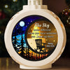 Custom Starry Night Candlelight Lantern Ornament - Personalized Memorial Sympathy Gifts For Loss Of Mom, Dad - Stars Shine For You