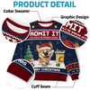 Custom Unisex Ugly Sweatshirt - Personalized Christmas Birthday Gifts For Dog Lovers, Dog Dad And Mom - Life’s Ruff Without Me