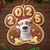 Custom Paw Acrylic Ornament - Personalized Christmas Birthday Gifts For Dog Lovers, Dog Dad And Mom - Santa’s Favorite Furball
