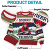 Custom Photo Unisex Ugly Sweatshirt - Personalized Christmas Birthday Fishing Gifts For Fisherman - This Fishmas, I’m The Real Catch