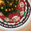 Custom Tree Skirt - Personalized Christmas Birthday Gifts For Grandma, Grandpa, Grandparents - Together We Make Christmas Bright
