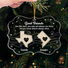 Custom Long Distance Acrylic Ornament - Personalized Best Friend Christmas Birthday Gifts For Women, Besties, Sisters, BFF - Apart By Miles Bound By Love