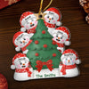 Custom Snowman Acrylic Ornament - Personalized Christmas Birthday Gifts For Mom, Dad, Brother, Sister, Kids - Love Warms Every Winter